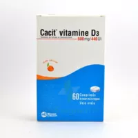 Cacit Vitamine D3 500 Mg/440 Ui, Comprimé à Sucer Ou à Croquer à Paris